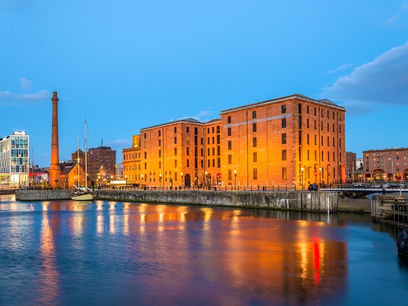 The Merseyside Maritime Museum and the Pumphouse in Liverpool